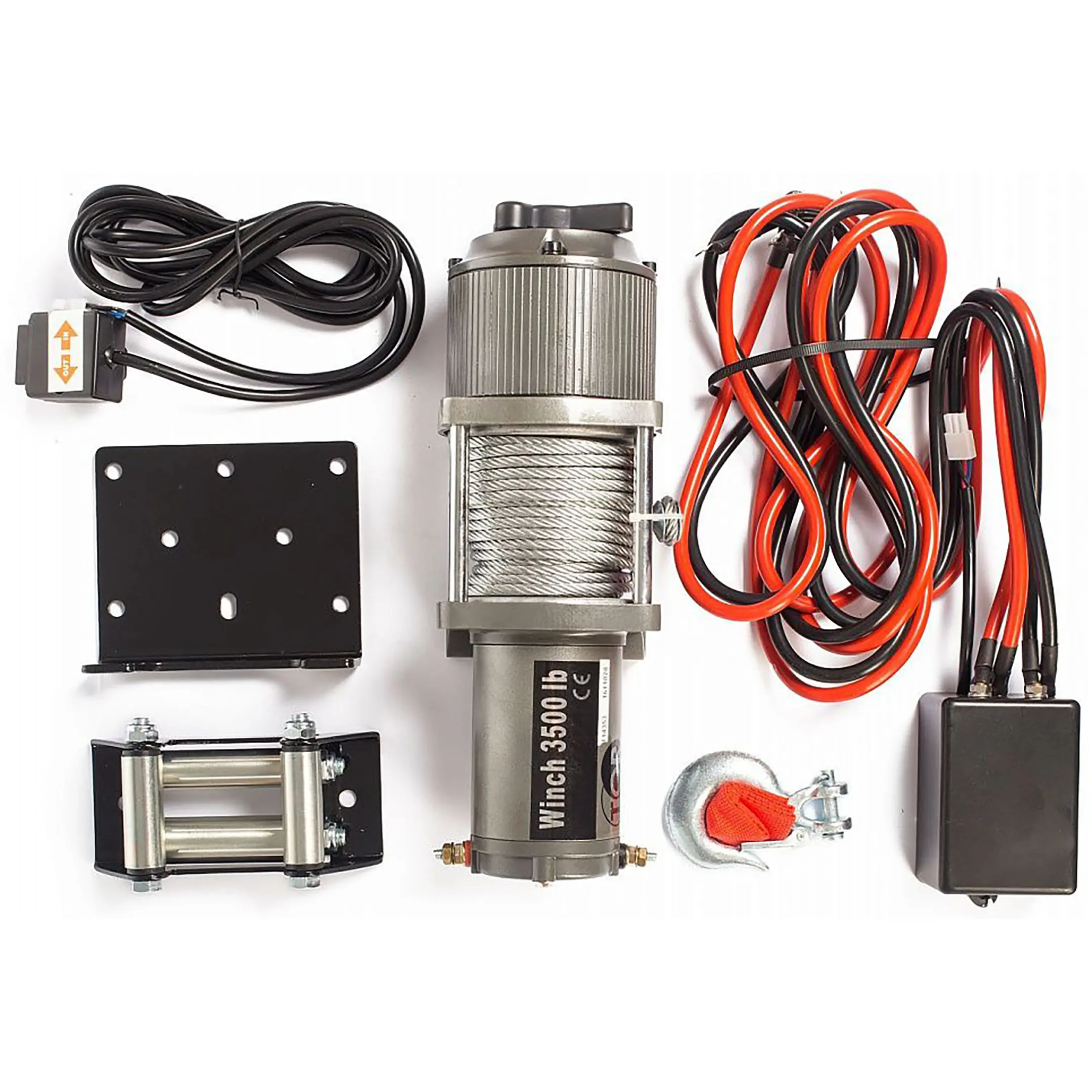 Лебедка автомобильная TOR 12 V P3500-1D (1588 кг/15 м)