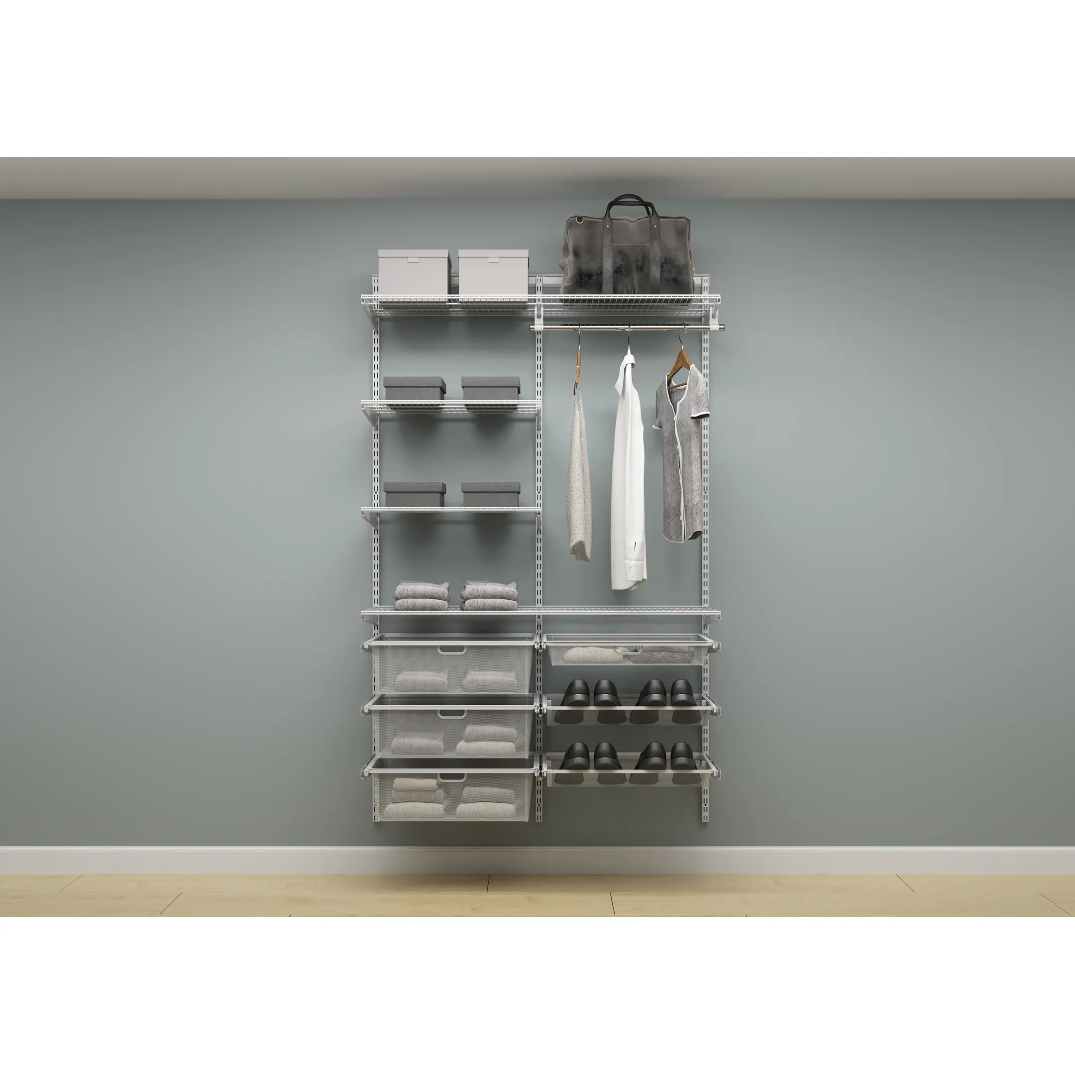 Гардеробная система ПРАКТИК Home Прихожая Large 1 белая