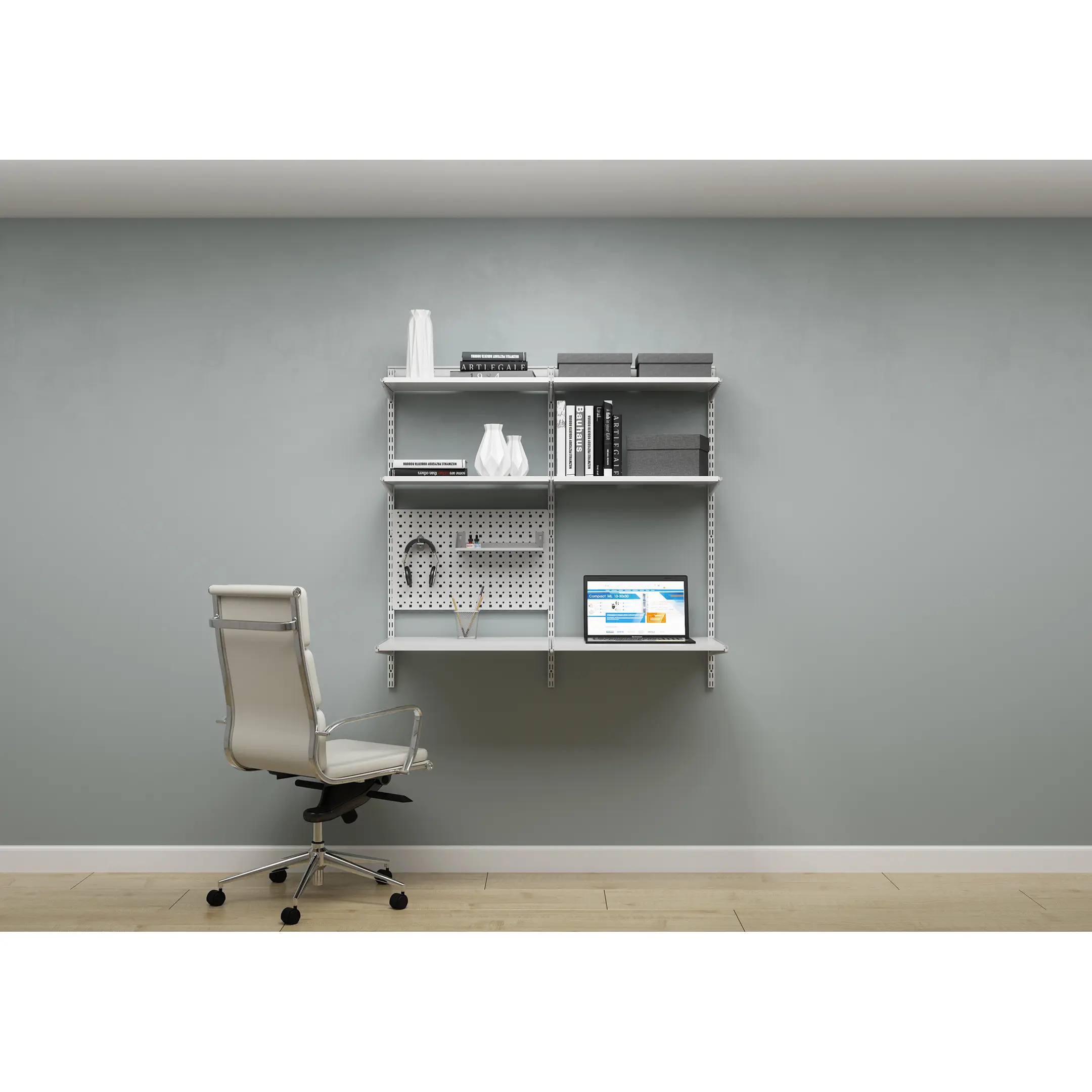 Гардеробная система ПРАКТИК Home Офис 4 белая