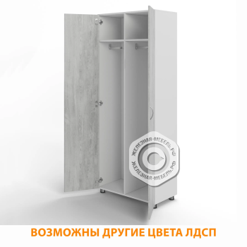Шкаф для одежды ШГ-21.1 (ЛДСП белый, дуб канадский)