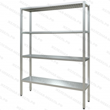 Стеллаж полочный СПЛп &laquo;Profi Inox&raquo; 2000х1500х400 (полка перфорация 4 шт.)