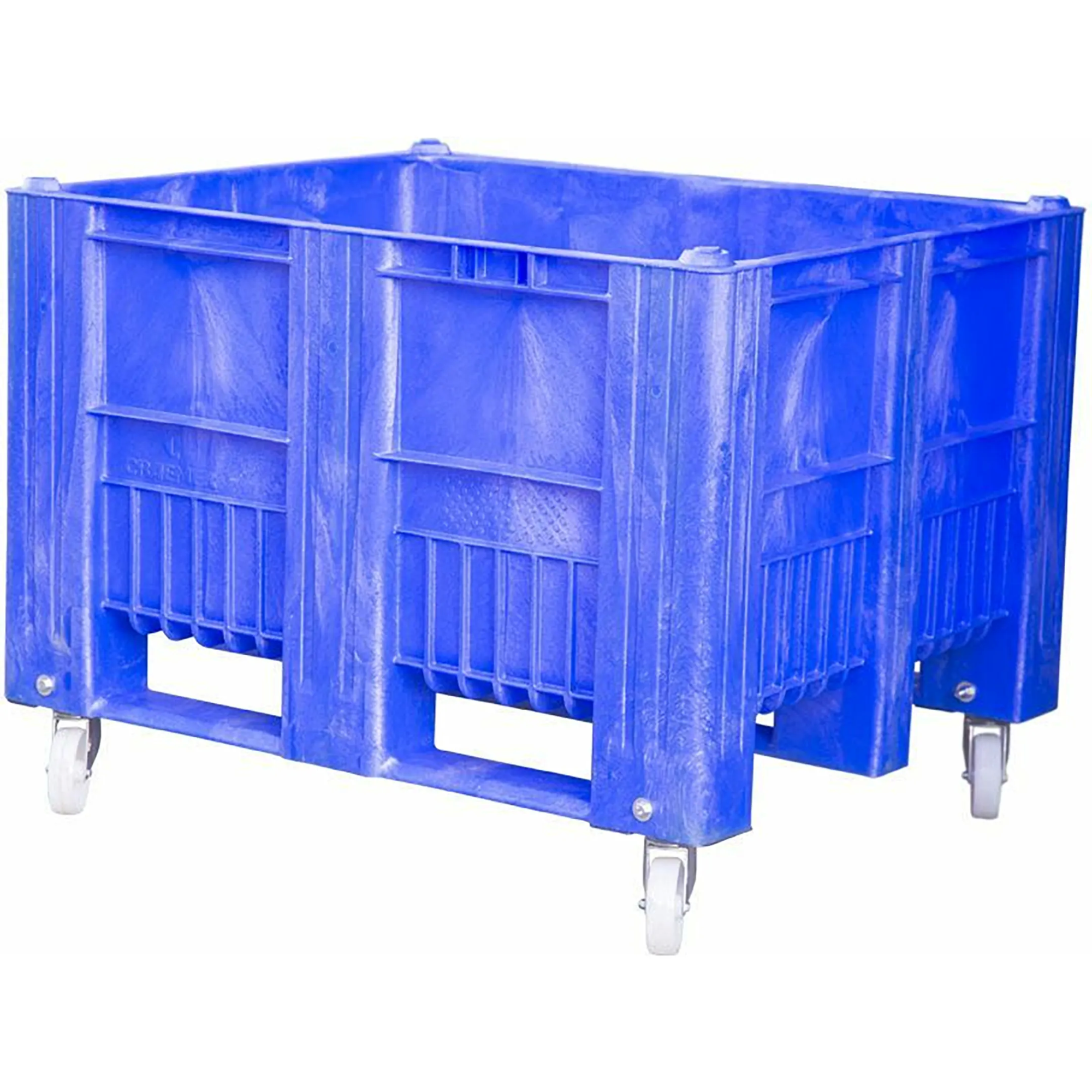BoxPallet 1200х1000х900 мм сплошной на колесах арт. C-Box 1210 SW (900), без крышки (Синий)