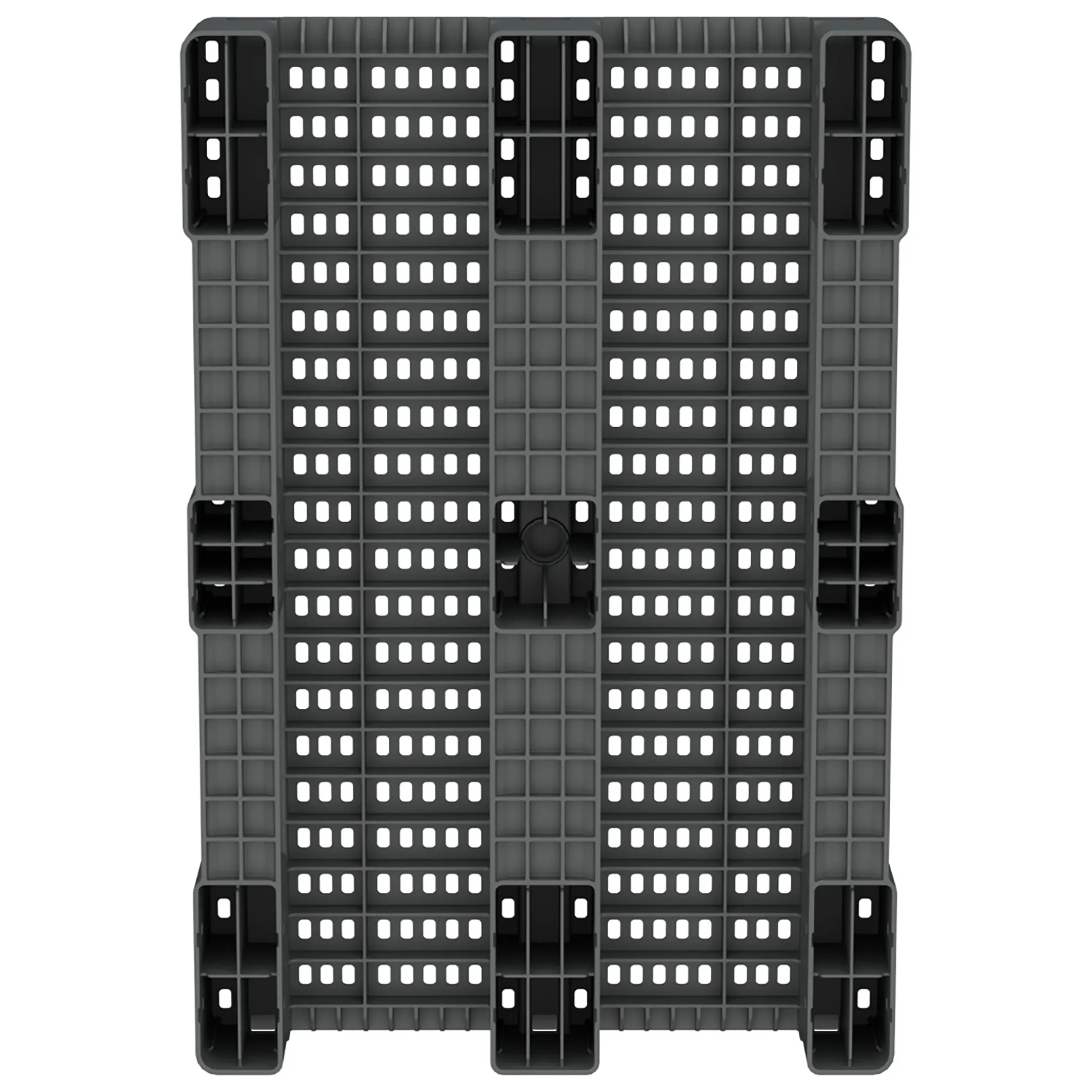 Усиленный перфорированный поддон на трёх полозьях 1200x800x150 арт. 02.117.91.PEF.S