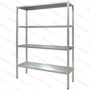 Стеллаж полочный СПЛп &laquo;Profi Inox&raquo; 2000х1500х500 (полка сплошная 4 шт.)