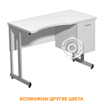 Стол лабораторный для микроскопирования СМ-200 &laquo;Премиум&raquo; (столеш. постформинг серый, каркас серый)