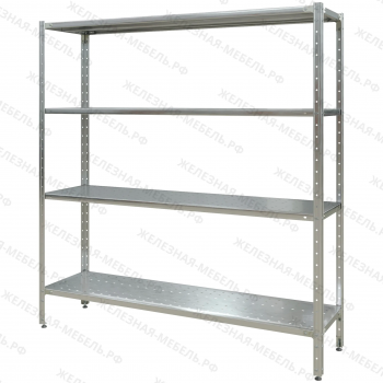 Стеллаж полочный СПЛн &laquo;Norma Inox&raquo; 1600х1500х400 (полка перфорация 4 шт.)