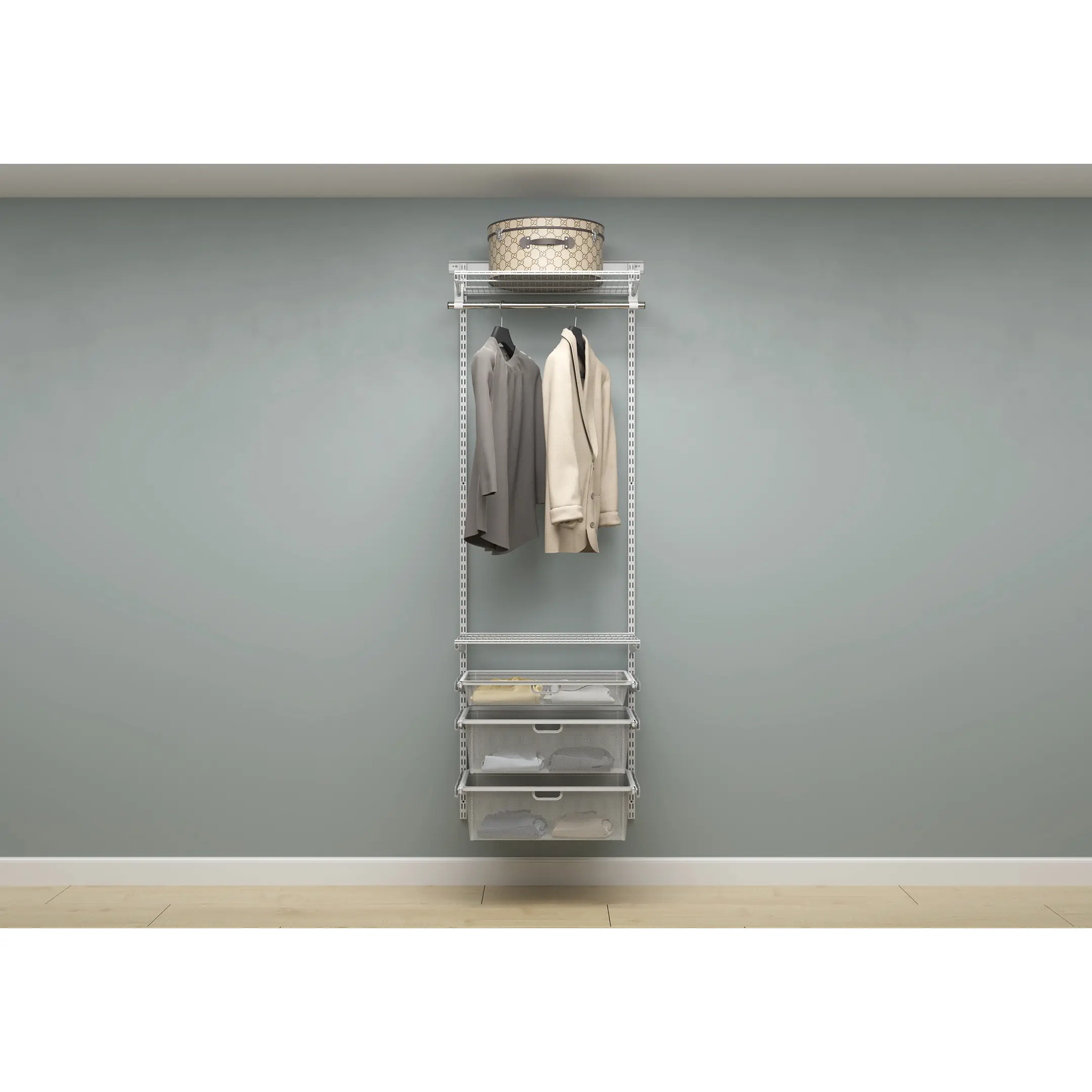 Гардеробная система ПРАКТИК Home Прихожая Medium 3 белая