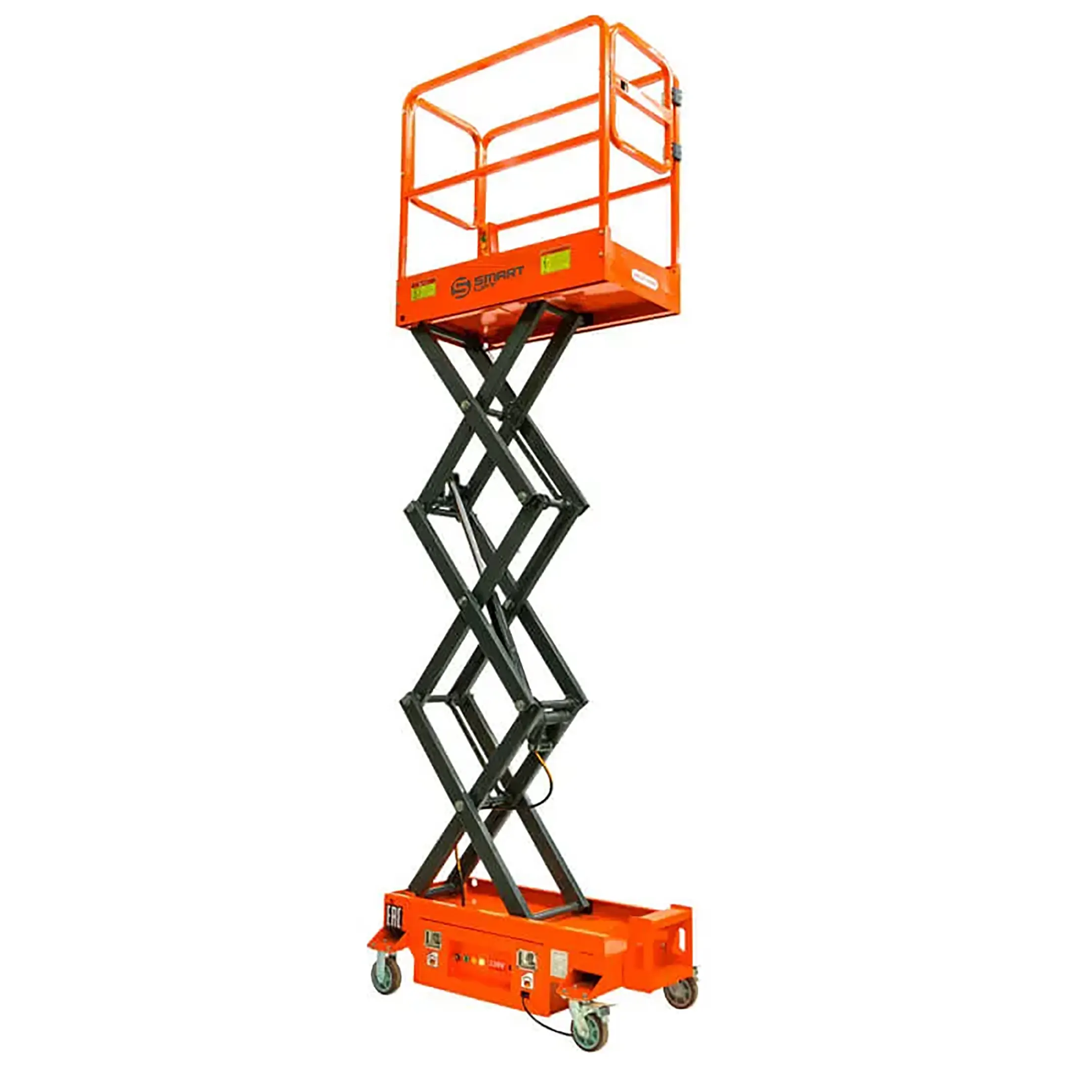 Подъемник ножничный несамоходный SJY-0.3-3.9 (220В, 300 кг, 3,9 м) СМАРТЛИФТ (SMARTLIFT)