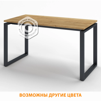 Стол рабочий СрТ-20 (тип 2) (1400х800х750) (столешница ЛДСП дуб вотан, каркас черный)
