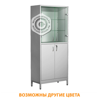 Шкаф для лабораторной посуды ШМЛП-4 (корпус металл серый)