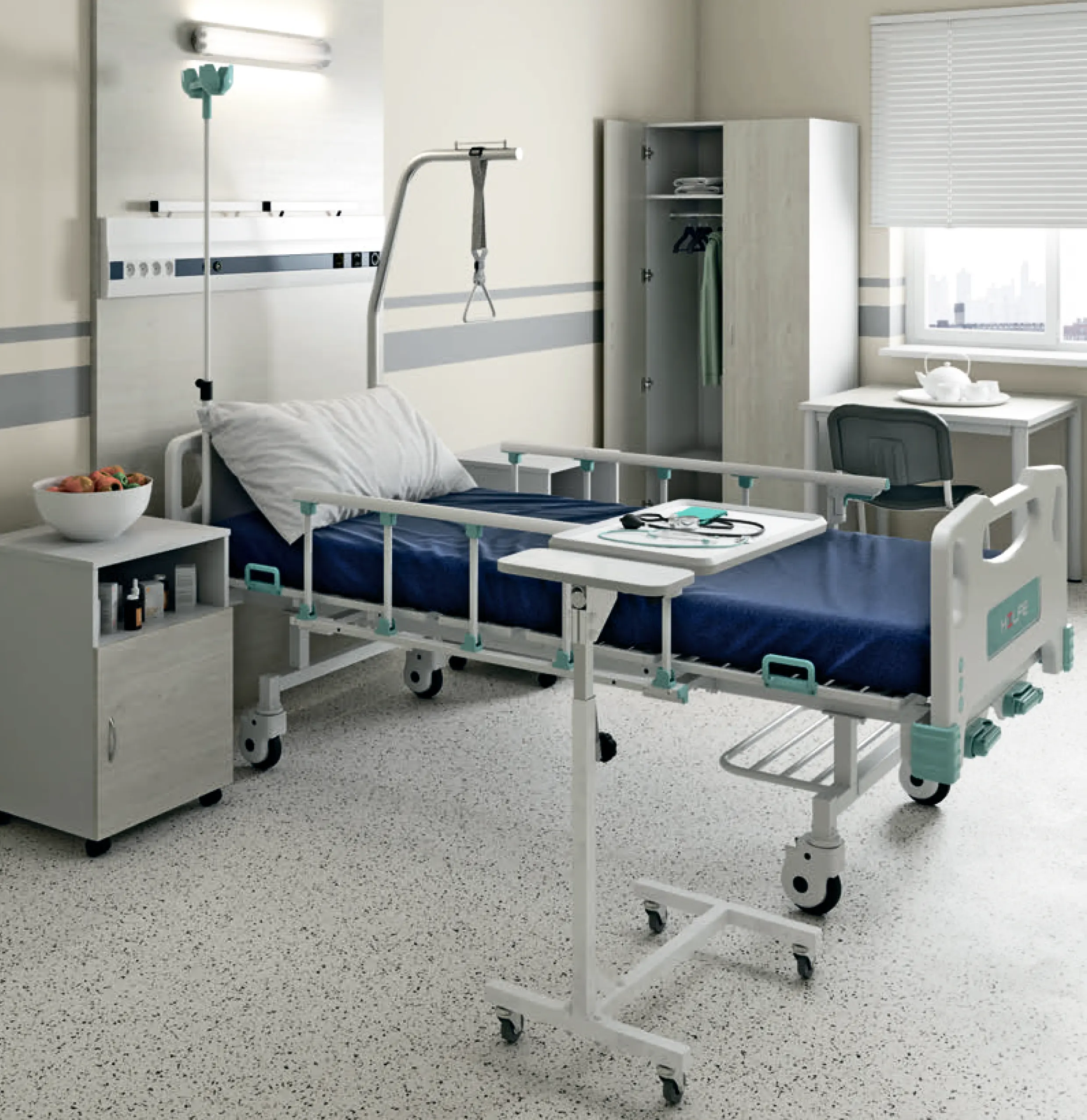Шкаф для палат MF LH-2 1980 (Белое дерево)