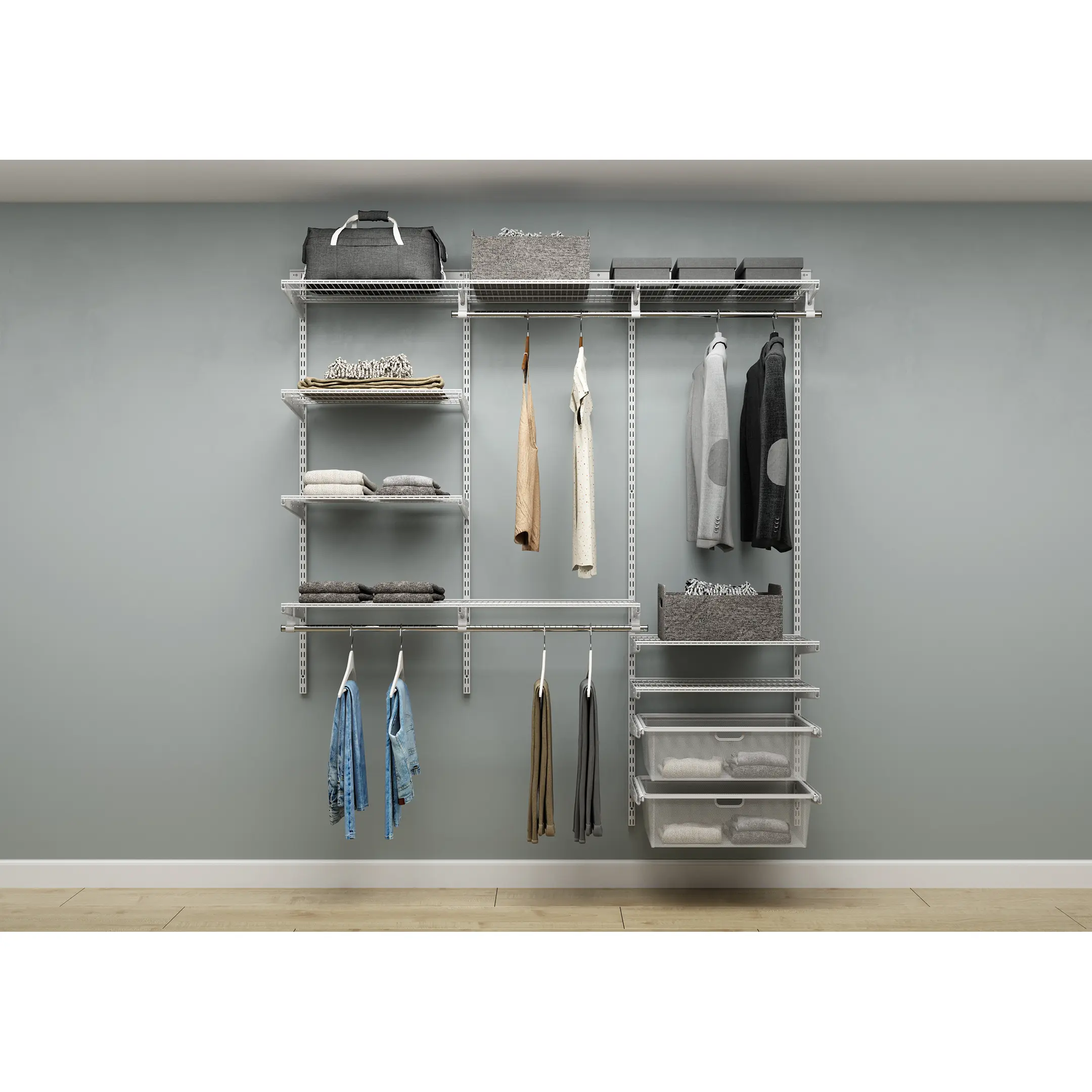 Гардеробная система ПРАКТИК Home Прихожая Medium 14 белая
