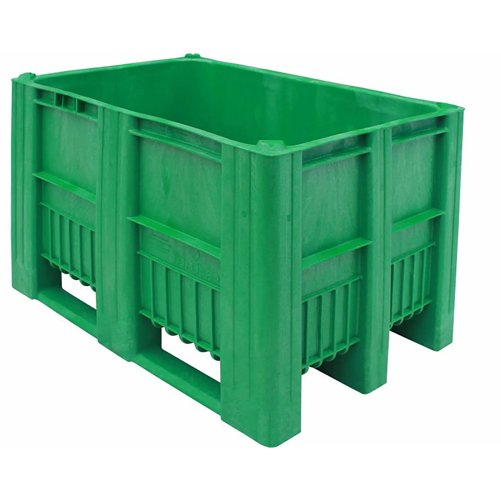BoxPallet 1200х800х740 мм сплошной арт. C-Box 1208 S (740), без крышки (Зелёный)