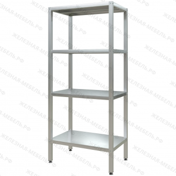 Стеллаж полочный СПЛп &laquo;Profi Inox&raquo; 1800х800х500 (полка сплошная 4 шт.)