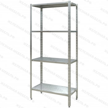 Стеллаж полочный СПЛн &laquo;Norma Inox&raquo; 1800х800х400 (полка перфорация 4 шт.)