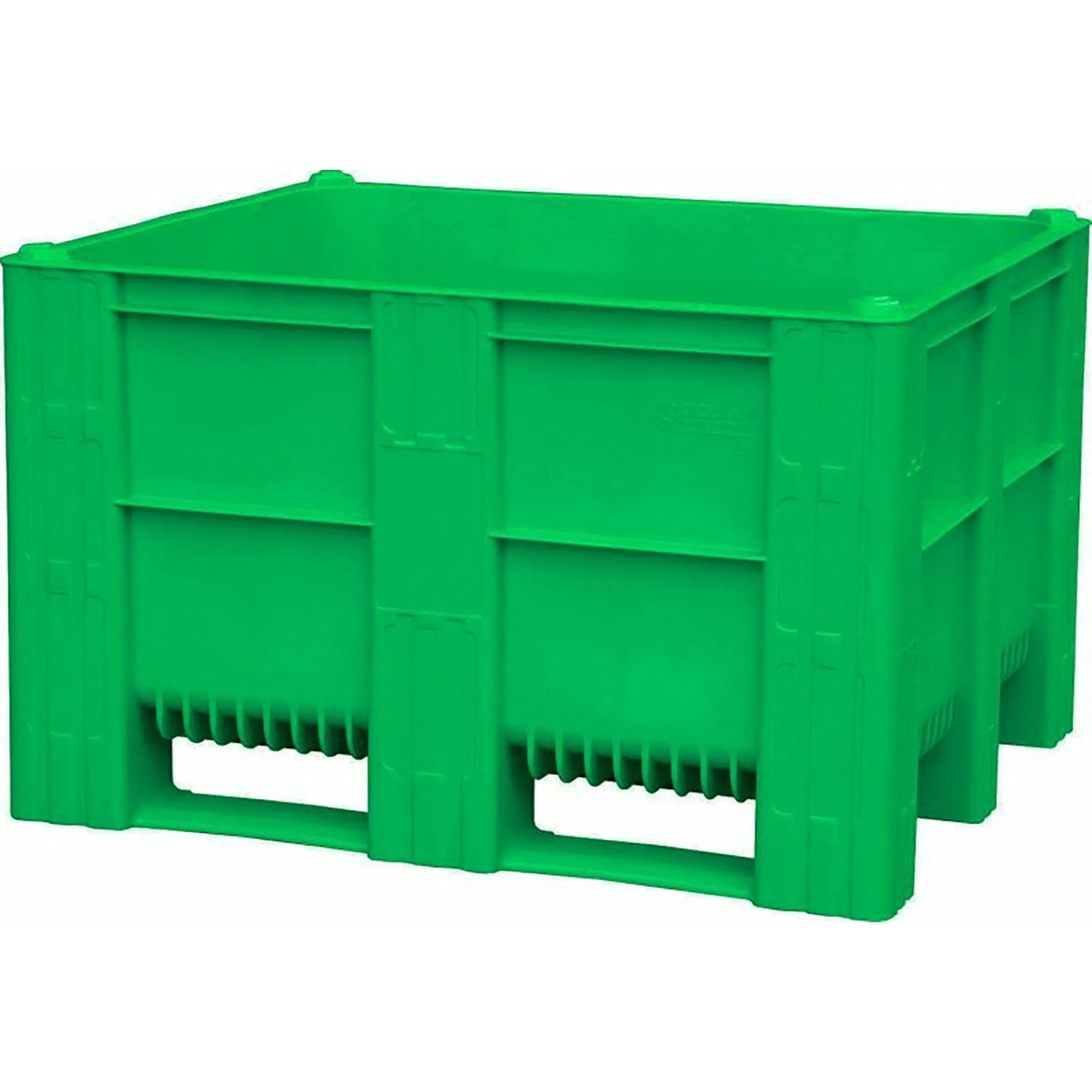 BoxPallet 1200х1000х740 мм сплошной арт. 10-100-ОА-ACE, без крышки (Зелёный)