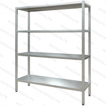Стеллаж полочный СПЛп &laquo;Profi Inox&raquo; 1800х1500х500 (полка сплошная 4 шт.)
