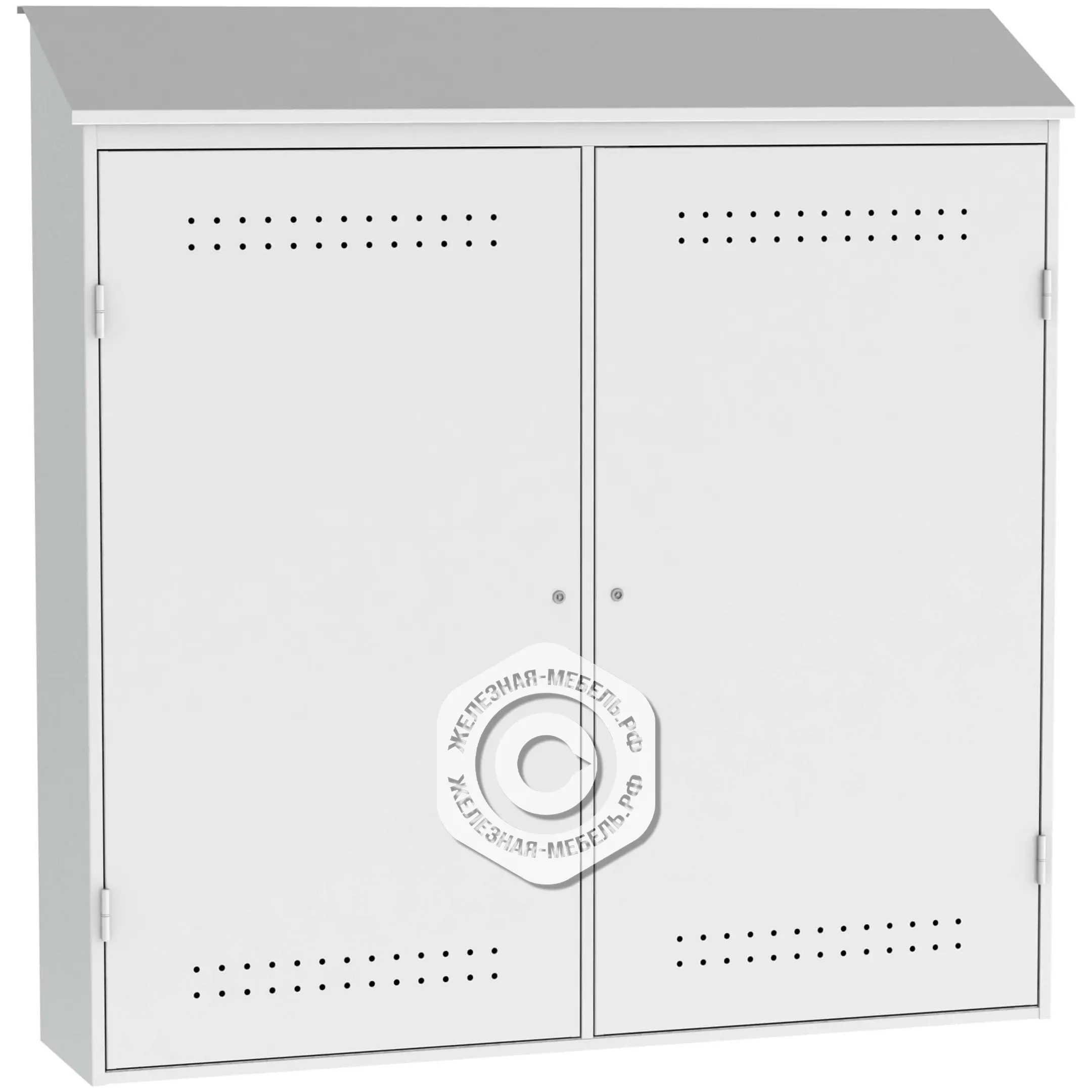 Шкаф для 8-ми газовых баллонов ШГБК-020 усиленный (2052х2000х450)
