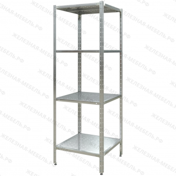 Стеллаж полочный СПЛн &laquo;Norma Inox&raquo; 1800х600х600 (полка перфорация 4 шт.)