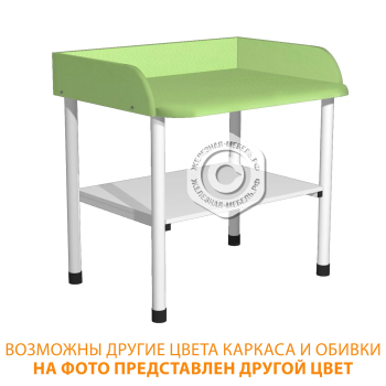 Стол пеленальный СППМ-1 (кожзам Эконом белый, каркас белый)