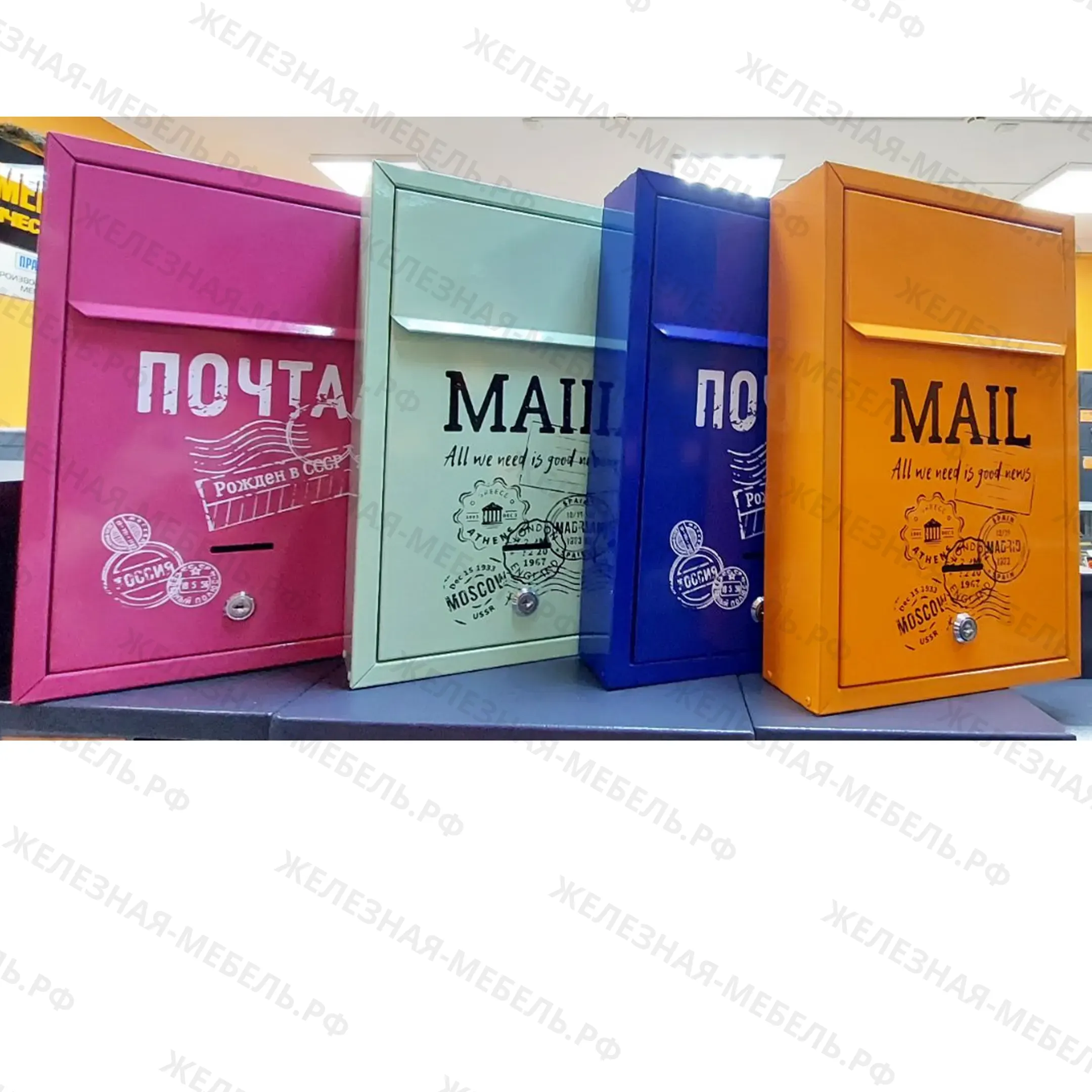 Индивидуальный почтовый ящик &laquo;Альфа Люкс Арт&raquo; надпись &laquo;Mail&raquo;