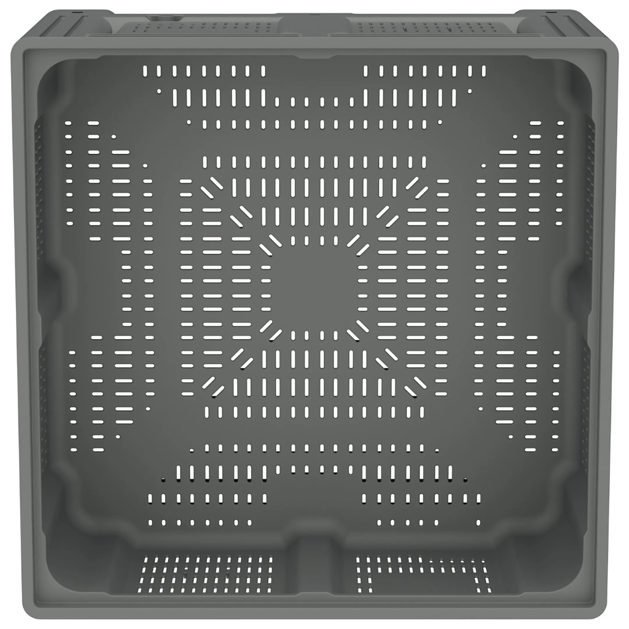 Пластиковый контейнер IBOX 1130x1130x580 (перфорир., на ножках) арт. 11.604S.92.РЕ.С10, без крышки