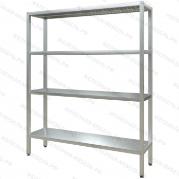 Стеллаж полочный СПЛп &laquo;Profi Inox&raquo; 1800х1500х400 (полка перфорация 4 шт.)