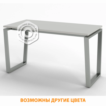 Стол рабочий СрТ-20 (тип 3) (1400х600х750) (столешница ЛДСП серый, каркас серый)