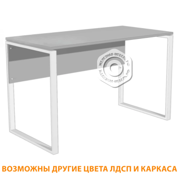 Стол для врача рабочий СрТ-2.01 (1400х600х750) (ЛДСП серый, каркас белый)