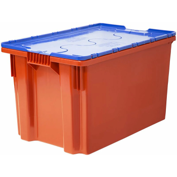 Ящик п/э 600х400х350 Safe PRO сплошной с крышкой арт. 603-1 SP