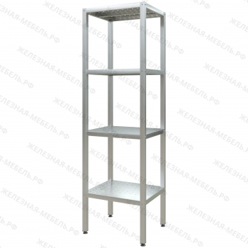 Стеллаж полочный СПЛп &laquo;Profi Inox&raquo; 2000х600х500 (полка перфорация 4 шт.)
