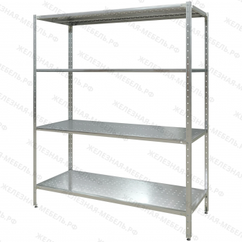 Стеллаж полочный СПЛн &laquo;Norma Inox&raquo; 1800х1500х600 (полка перфорация 4 шт.)