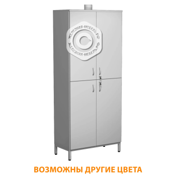 Шкаф для химических реактивов ШХР-4 (корпус ЛДСП серый, каркас серый)
