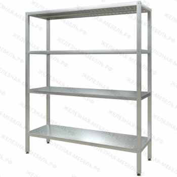 Стеллаж полочный СПЛп &laquo;Profi Inox&raquo; 1800х1500х500 (полка перфорация 4 шт.)
