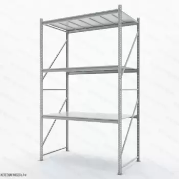 Стеллаж СФМ 3000х1750х1000 (3 яруса с настилом) RAL