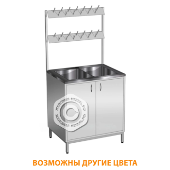 Стол-мойка СТм-102/1 &laquo;Стандарт&raquo; (корпус металл серый, каркас серый)