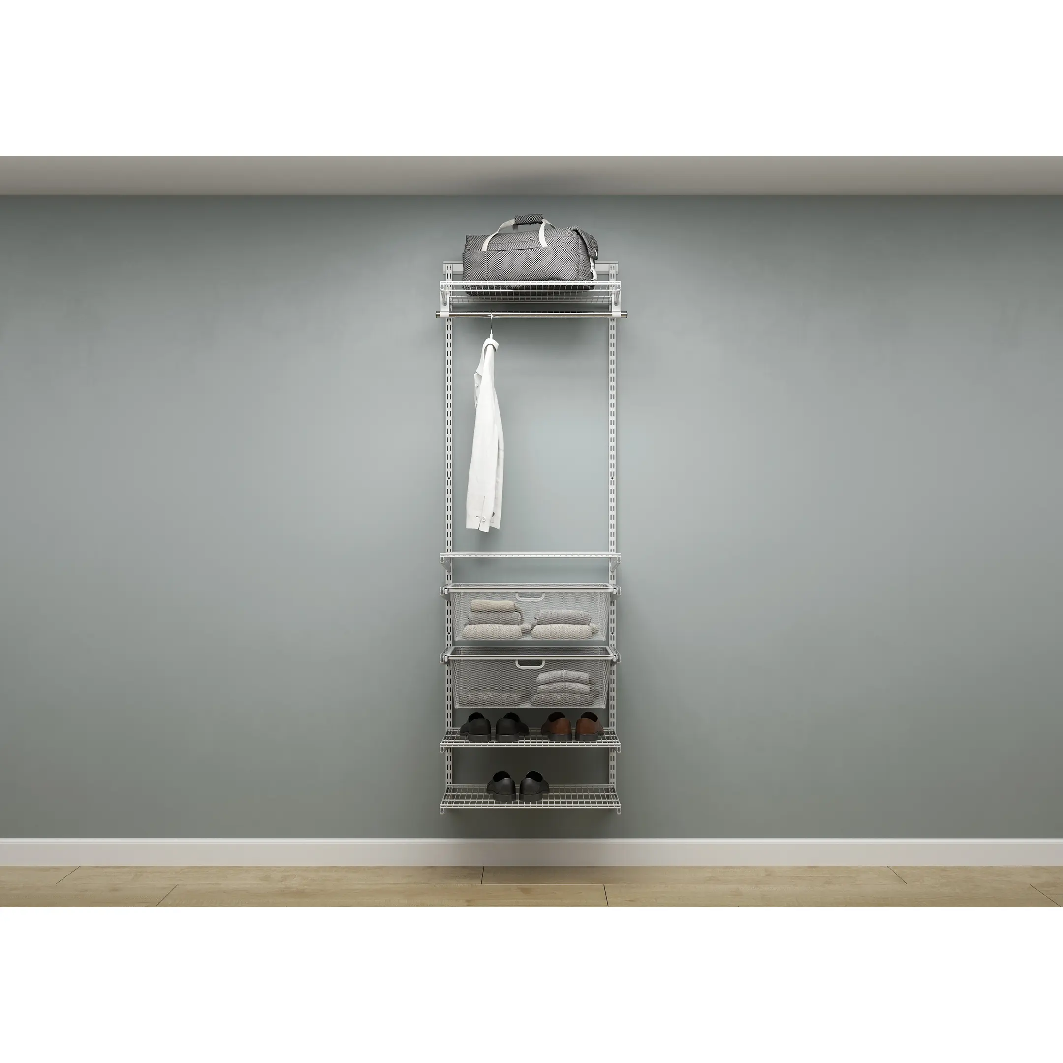 Гардеробная система ПРАКТИК Home Прихожая Medium 2 белая