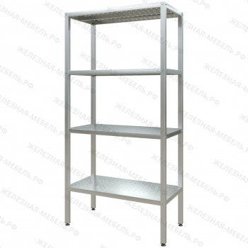 Стеллаж полочный СПЛп &laquo;Profi Inox&raquo; 2000х1000х500 (полка перфорация 4 шт.)
