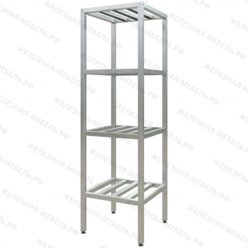 Стеллаж полочный СПЛп &laquo;Profi Inox&raquo; 2000х600х600 (полка-решетка 4 шт.)