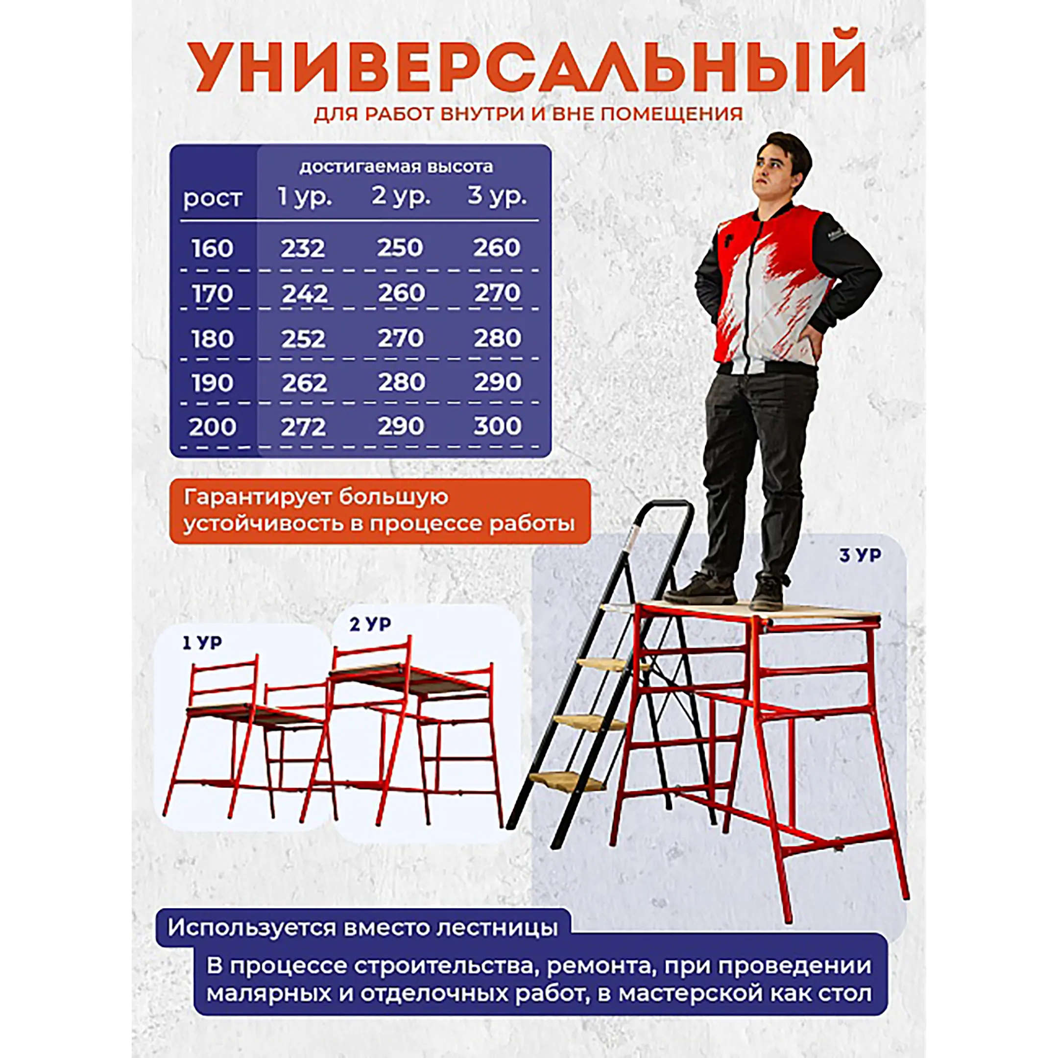 Столик малярный H100