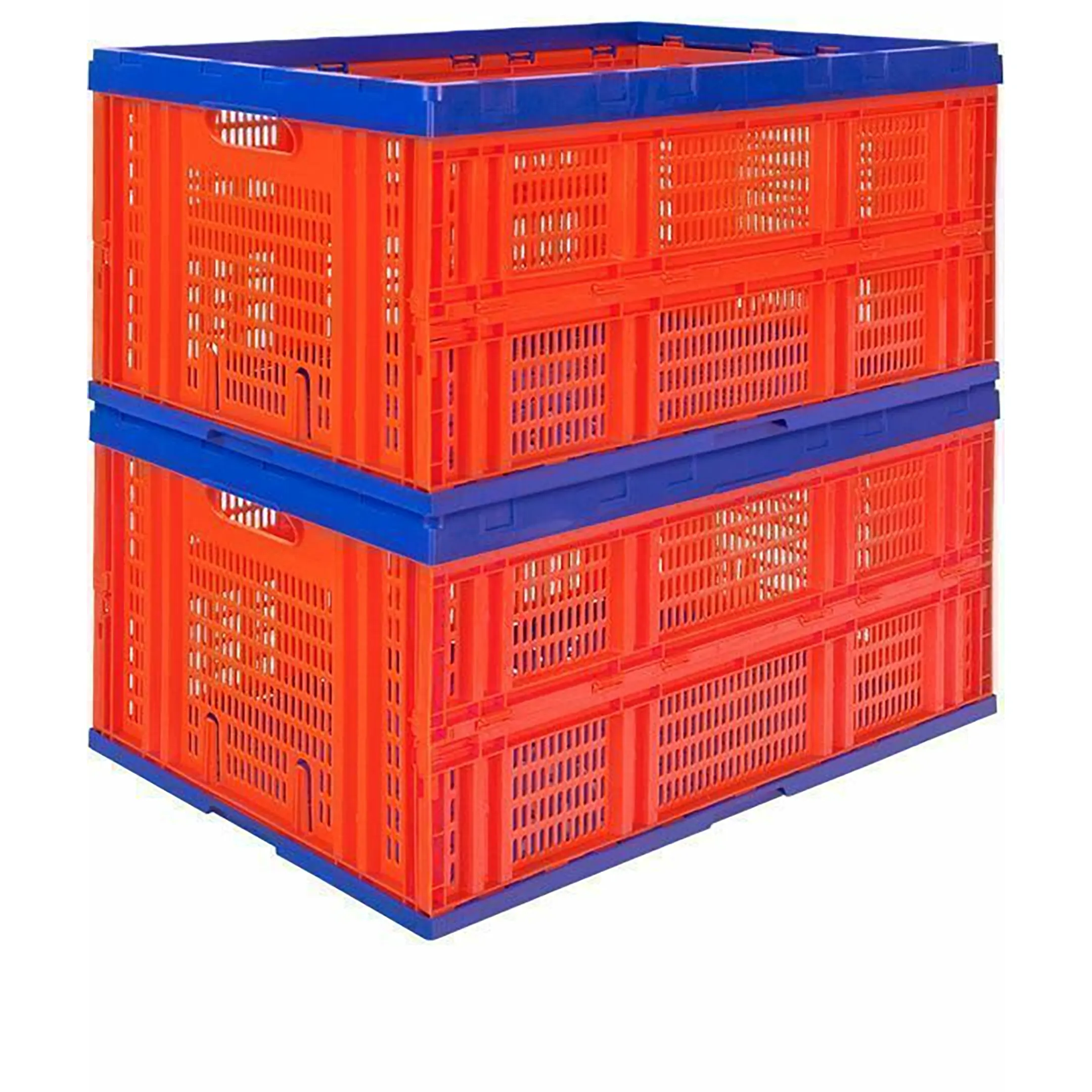Ящик п/э 600х400х310 перфорированный, складной арт. 407, без крышки