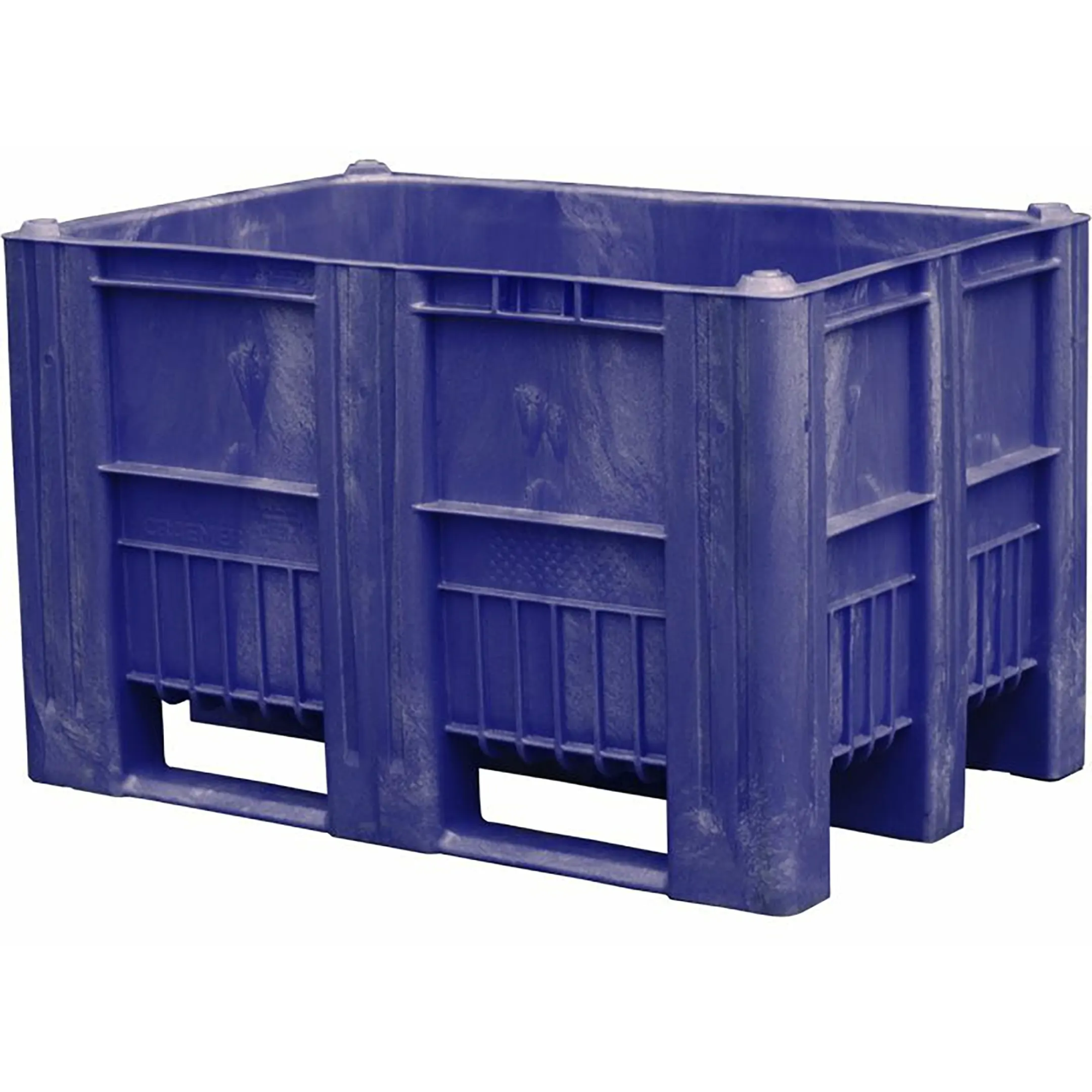 BoxPallet 1200х800х740 мм сплошной арт. C-Box 1208 S (740), без крышки (Синий)