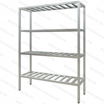 Стеллаж полочный СПЛп &laquo;Profi Inox&raquo; 2000х1500х500 (полка-решетка 4 шт.)