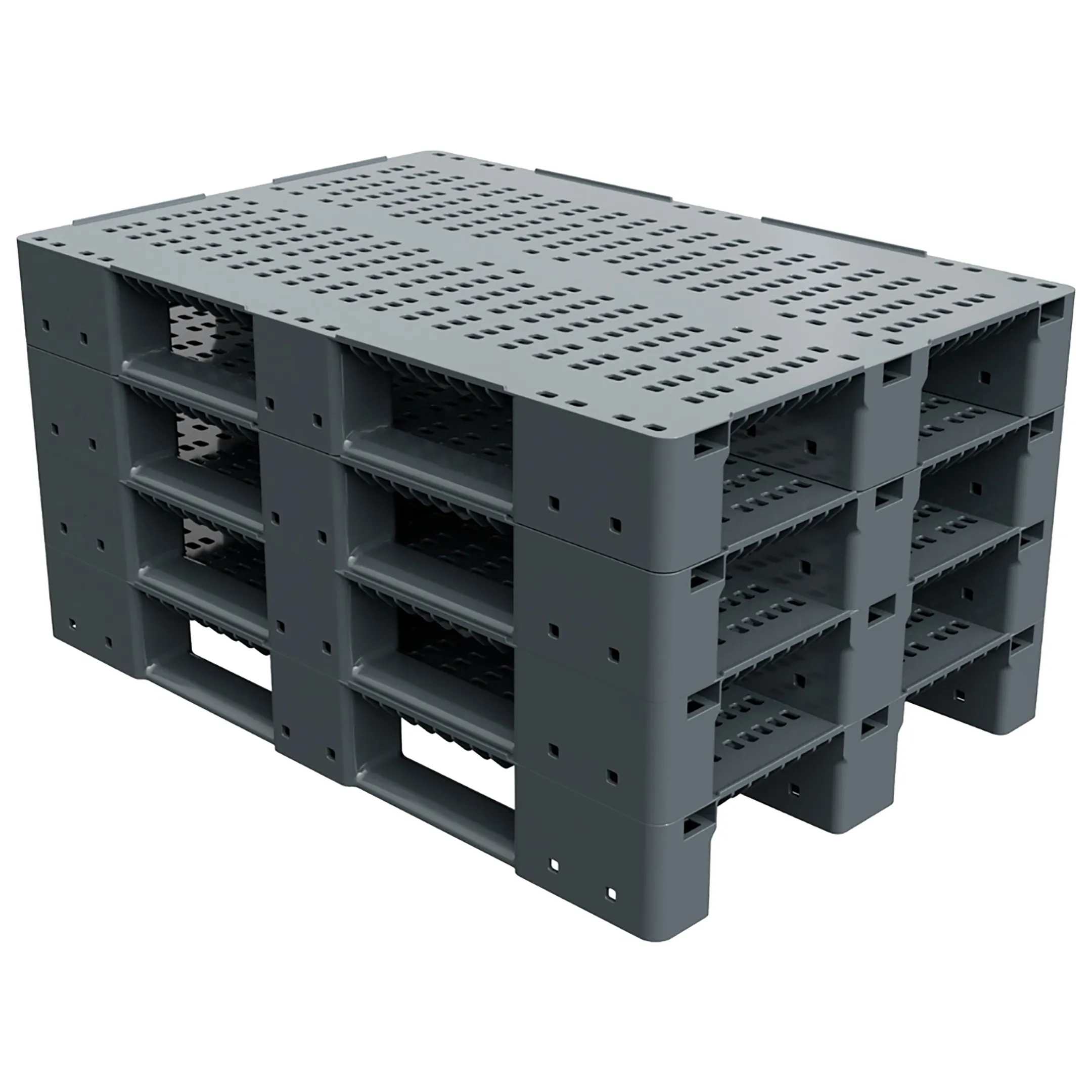 Усиленный перфорированный поддон на трёх полозьях 1200x800x150 арт. 02.117.91.PEF.S
