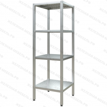 Стеллаж полочный СПЛп &laquo;Profi Inox&raquo; 1800х600х600 (полка перфорация 4 шт.)