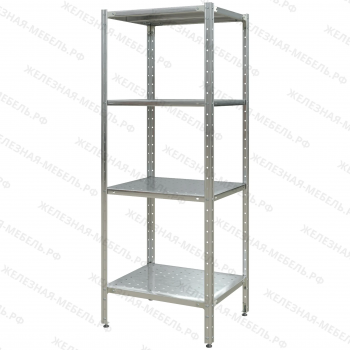 Стеллаж полочный СПЛн &laquo;Norma Inox&raquo; 1600х600х500 (полка перфорация 4 шт.)
