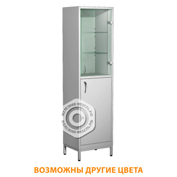 Шкаф для лабораторной посуды ШМпЛП-1 (корпус металл серый)