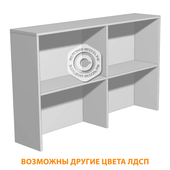 Надстройка для стола или тумбы Н-2 (ЛДСП серый)
