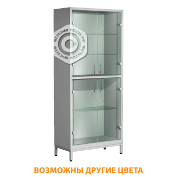 Шкаф для лабораторной посуды ШМЛП-2 (корпус металл серый)