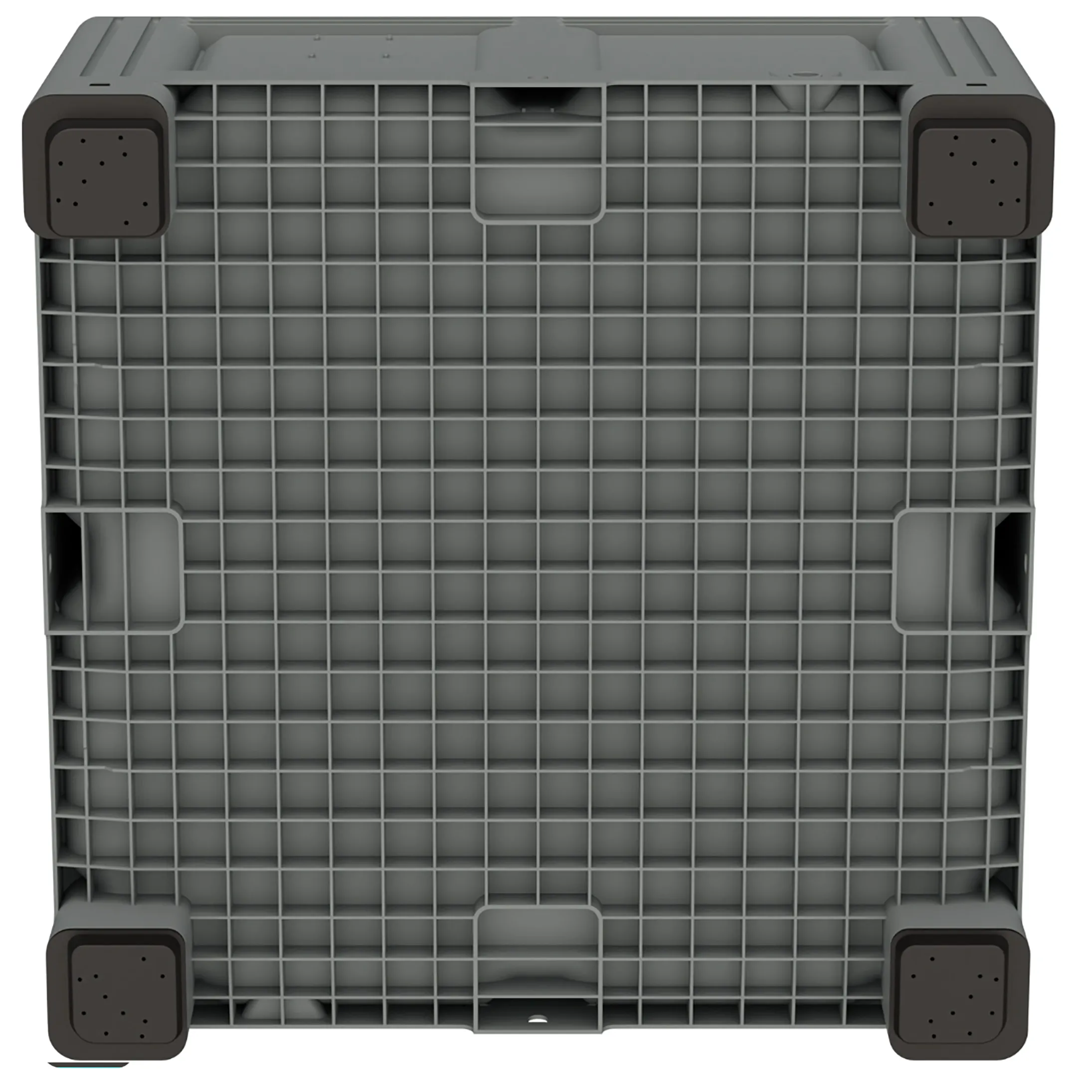 Пластиковый контейнер IBOX 1130x1130x580 (сплошной, на ножках) арт. 11.604SF.92.РЕ.С10, без крышки
